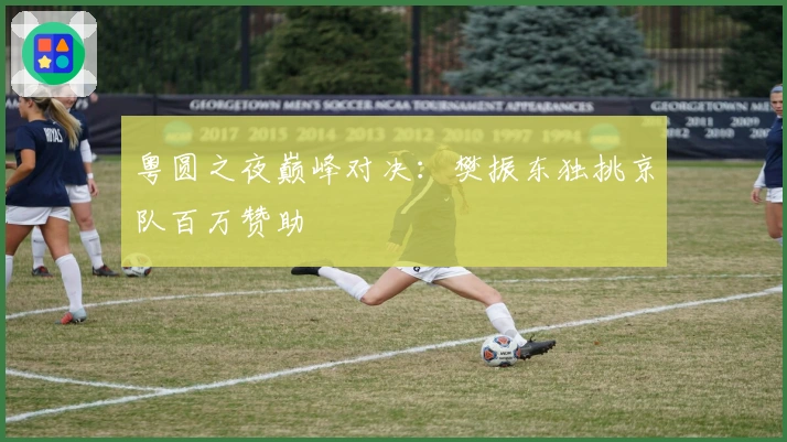 粤圆之夜巅峰对决：樊振东独挑京队百万赞助